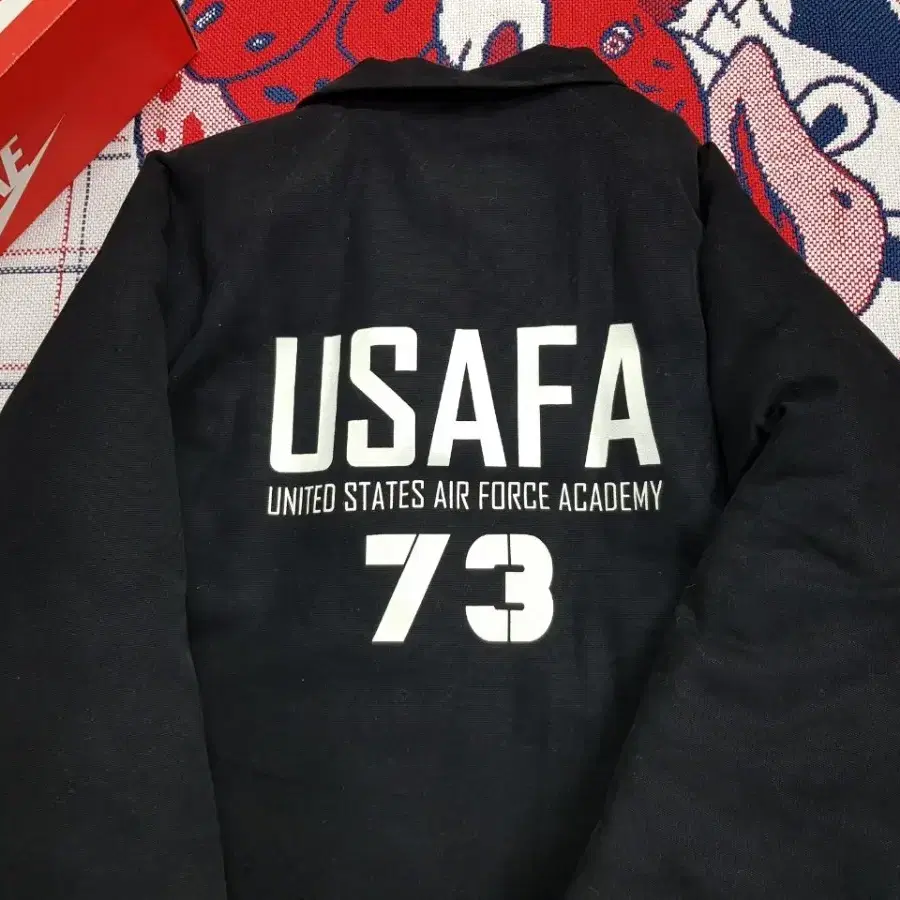 USAFA 누빔 패딩 코치자켓