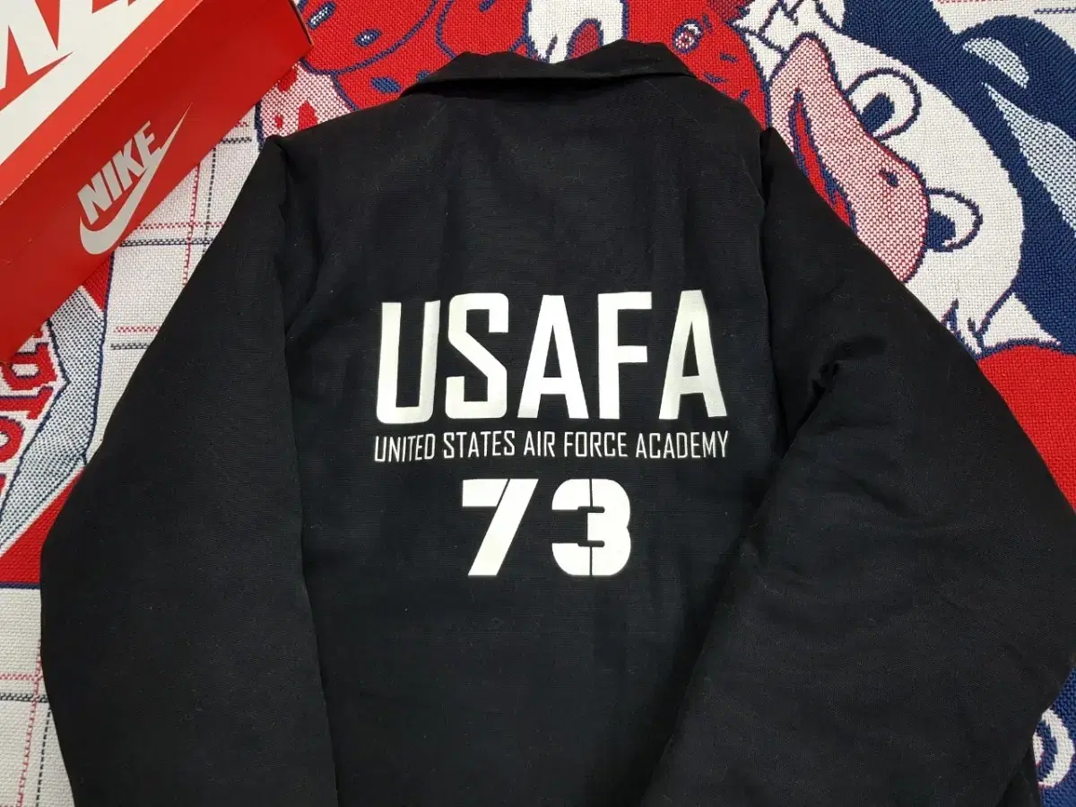 USAFA 누빔 패딩 코치자켓