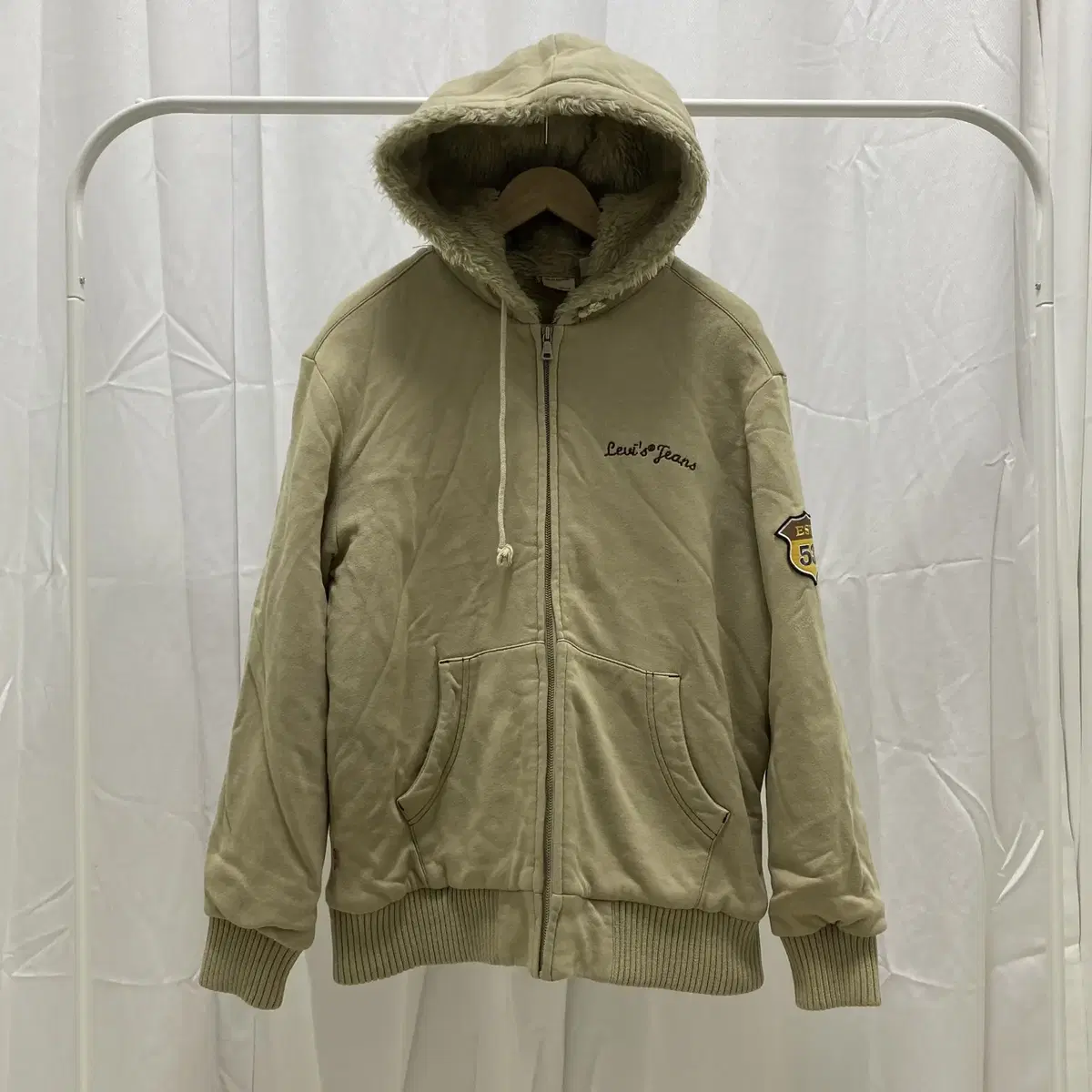 Levi's Fleece Hooded Zip Up L 100