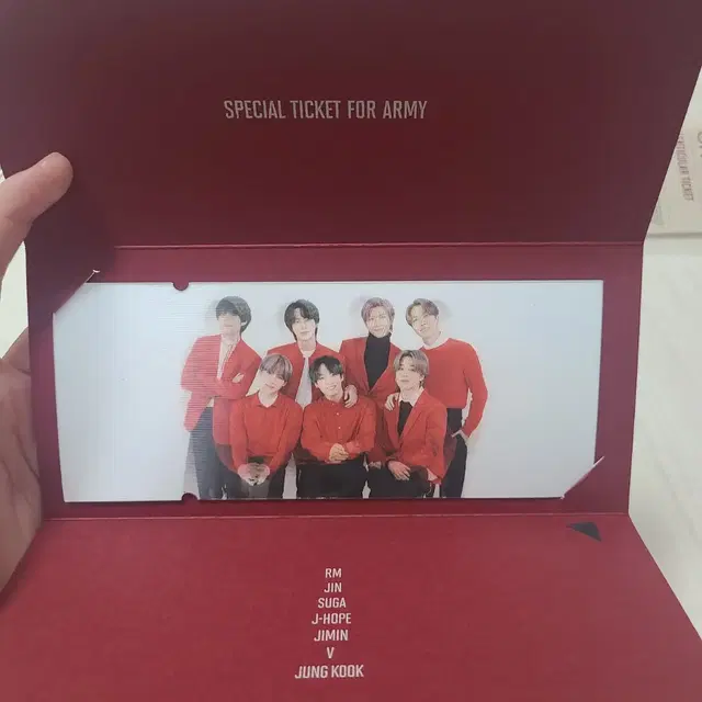 맵솔온콘 렌티큘러 티켓 방탄소년단 방탄 BTS