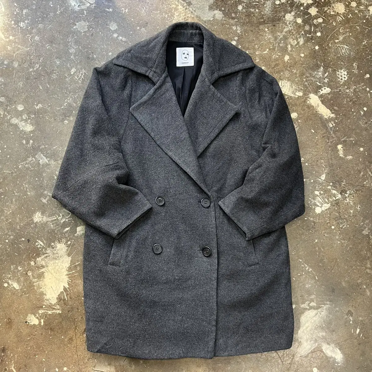 F) TOMBOY Overfit Coat Jacket Wool Coat