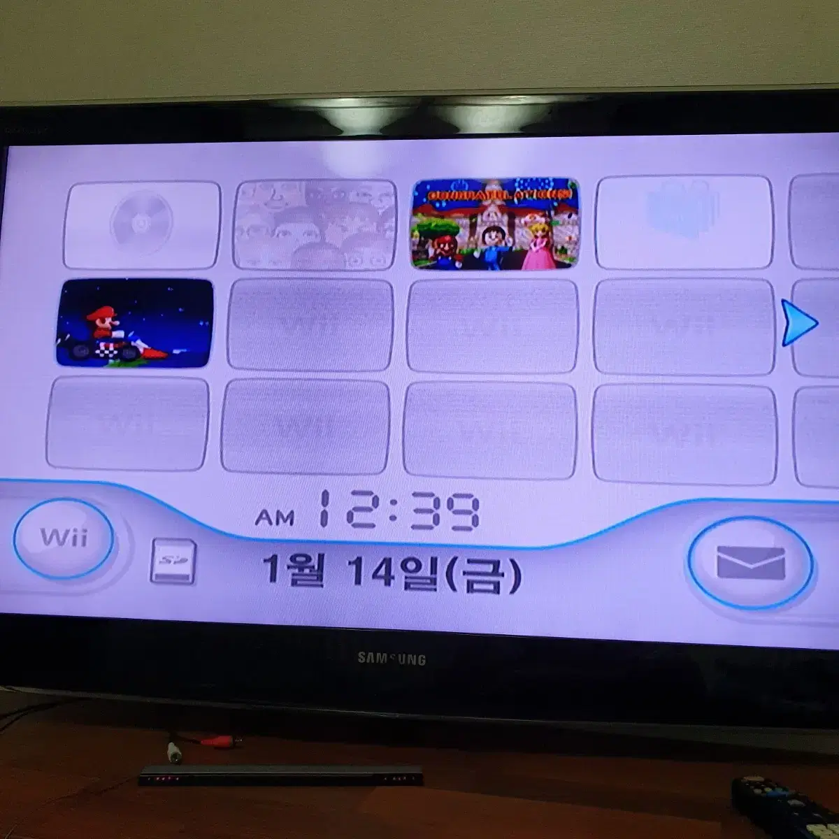 wii 게임기 + cd 4장