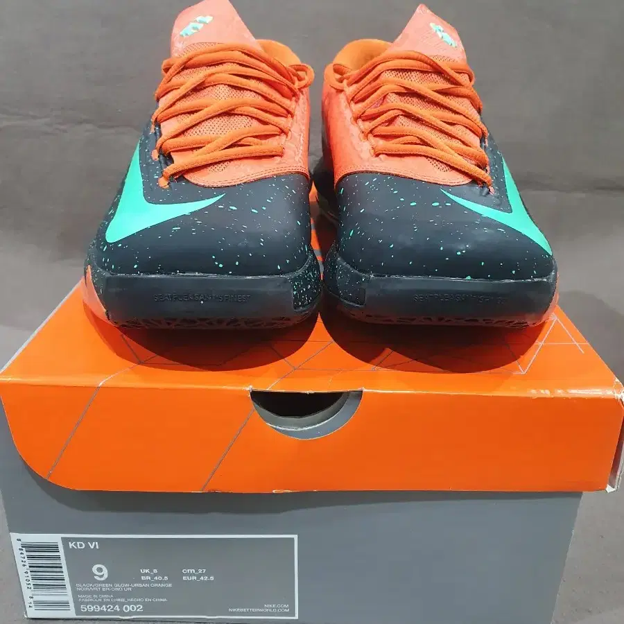 나이키 KD6 TEXAS 599424-002 270mm팝니다