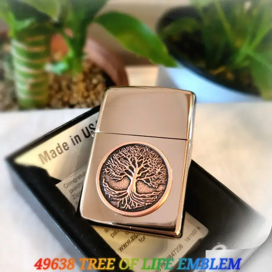 정품 49638 TREE OF LIFE EMBLEM 미개봉 새 지포라이터