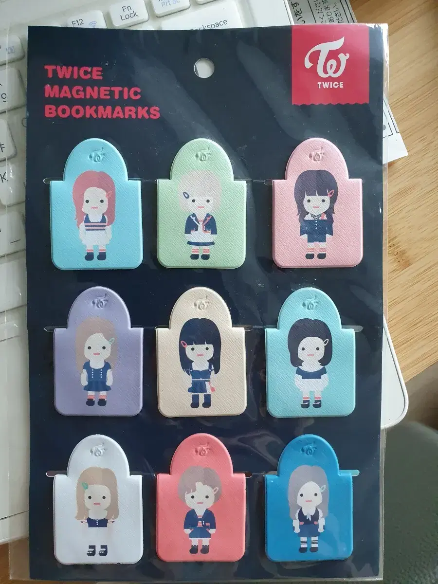 Twice sells magnetic bookmarks sealed 