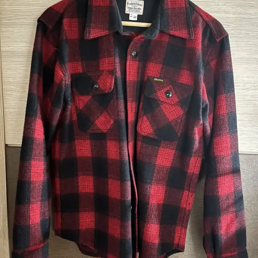 (페로우즈)Pherrow's Open Collar Flannel Chec