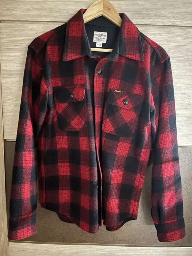 (페로우즈)Pherrow's Open Collar Flannel Chec