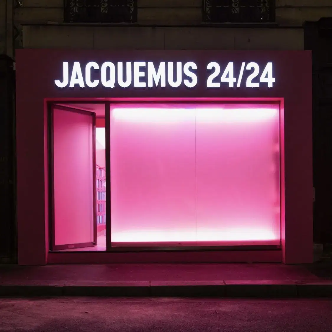 Jacquemus 핑크 컬렉션 머플러