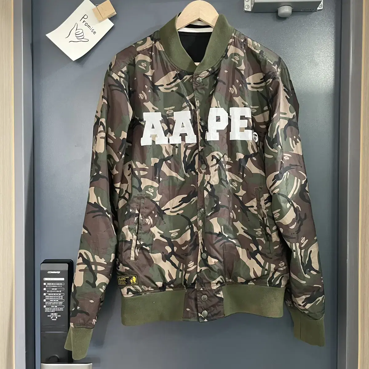 [XL] aape 베이프 카모 바시티(100-105) 아메카지 J-008