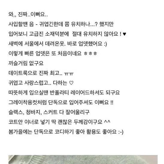 라쿤하트가디건 그레이 아임헬로피터앤웬디달트체리코코