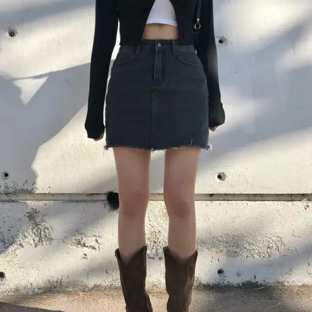 애즈온 stone skirt