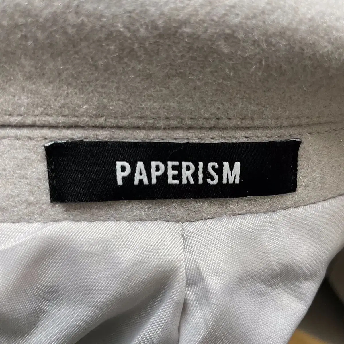 프롬브이 PAPERISM 페이퍼리즘 모직코트 (XL)