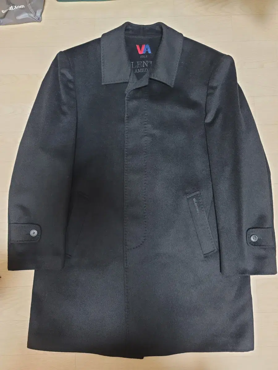 VALENTINO AMEDEO Black men's Vahn coat