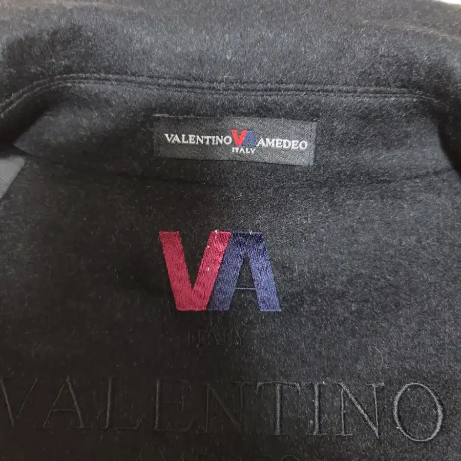 VALENTINO AMEDEO 블랙챠콜 남성 롱코트