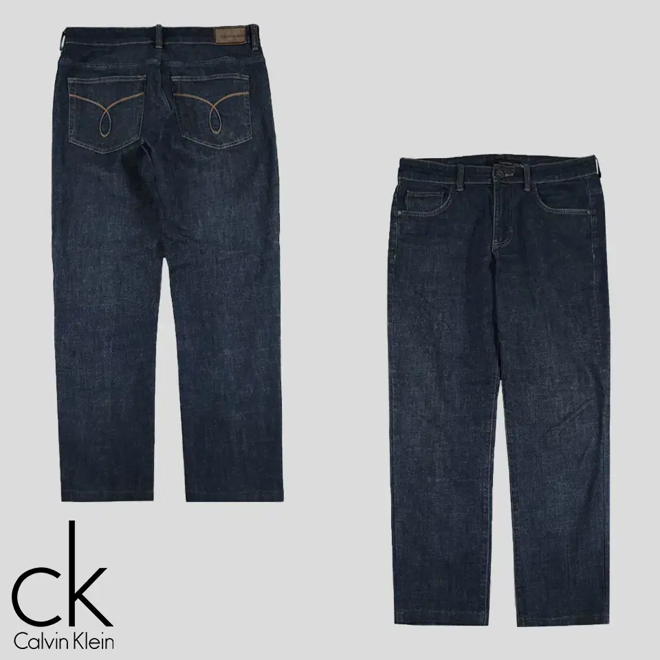 Calvin Klein Jins Saint George Mid Blue Tapered Fit Jeans Denim Pants 34