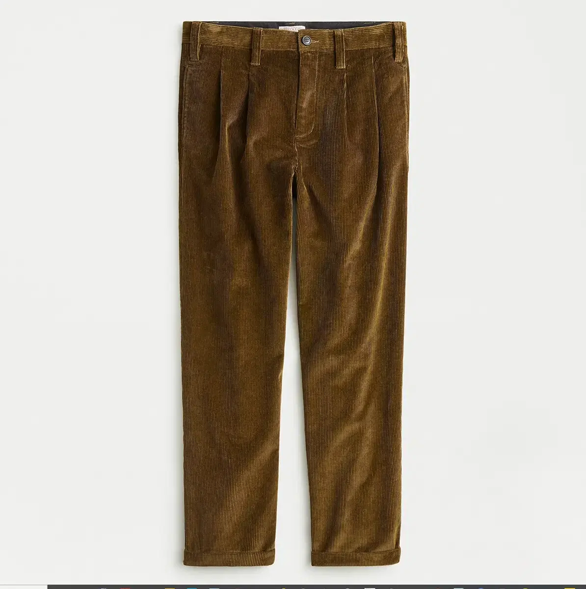 Jake LEW WALLACE & BARNES 2-Pleat Corduroy Pants Fisherman