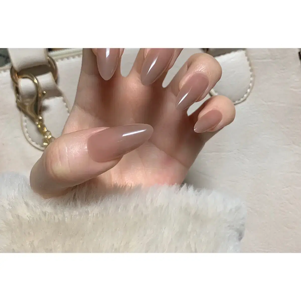 반시럽 모카 수제 네일팁 /Nail TiP