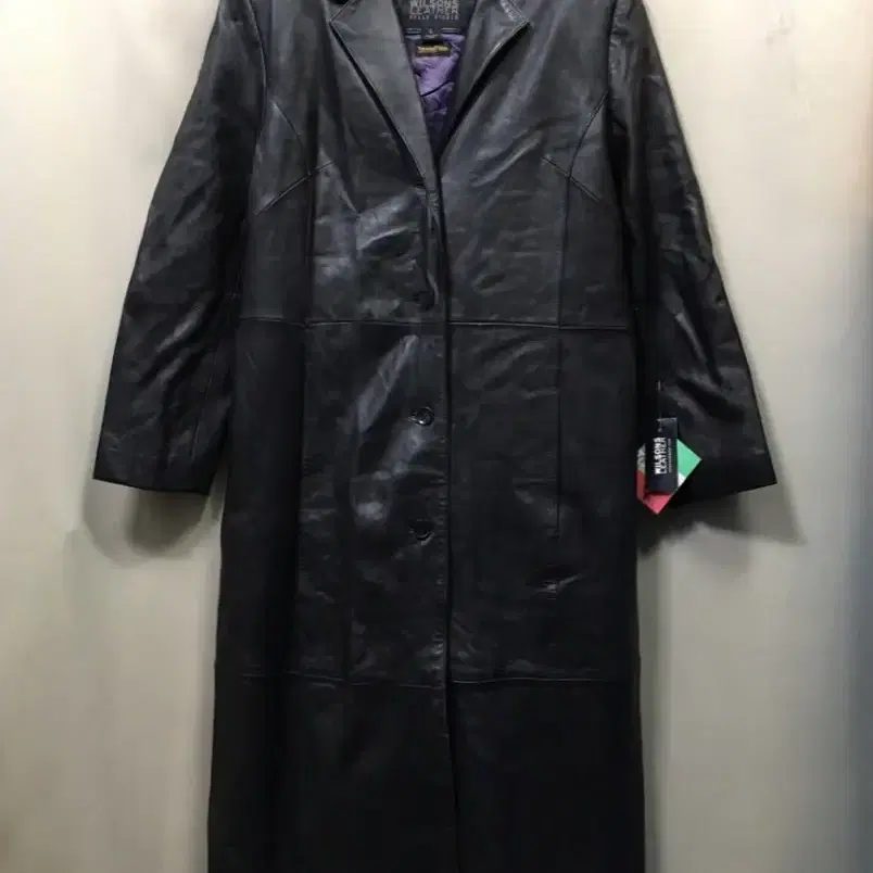 택$500특가새)Wilson leather 가죽 롱~코트.맥시.누빔내피