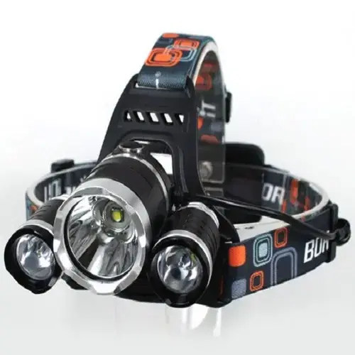 [Free Shipping] LED 3-Bulb Flashing Headlamp Camping Light