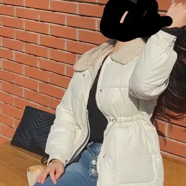 에코 퍼 카라 숏패딩