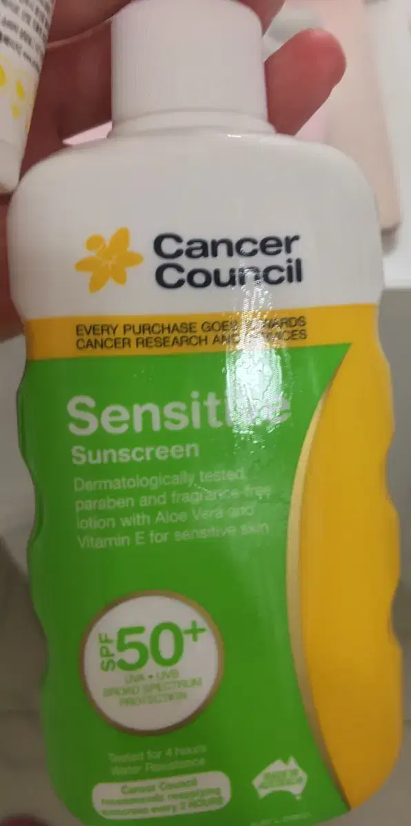 cancer council 캔서카운슬 센서티브 선스크린 spf50+