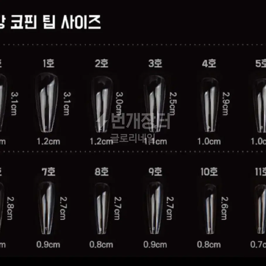 레드 체크 수제네일팁 