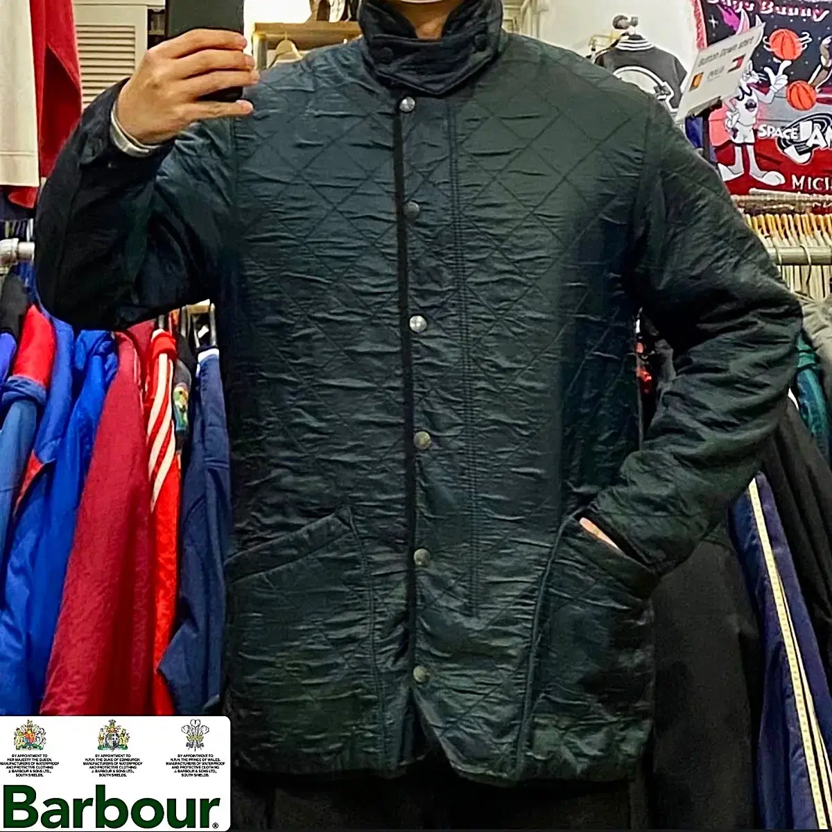 90s USA Barbour 바버 퀼팅자켓