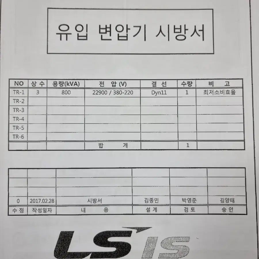 800kva 변압기 팝니다