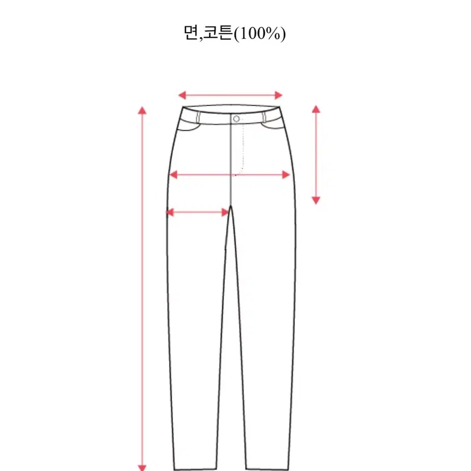 세미일자데님 사이즈 M