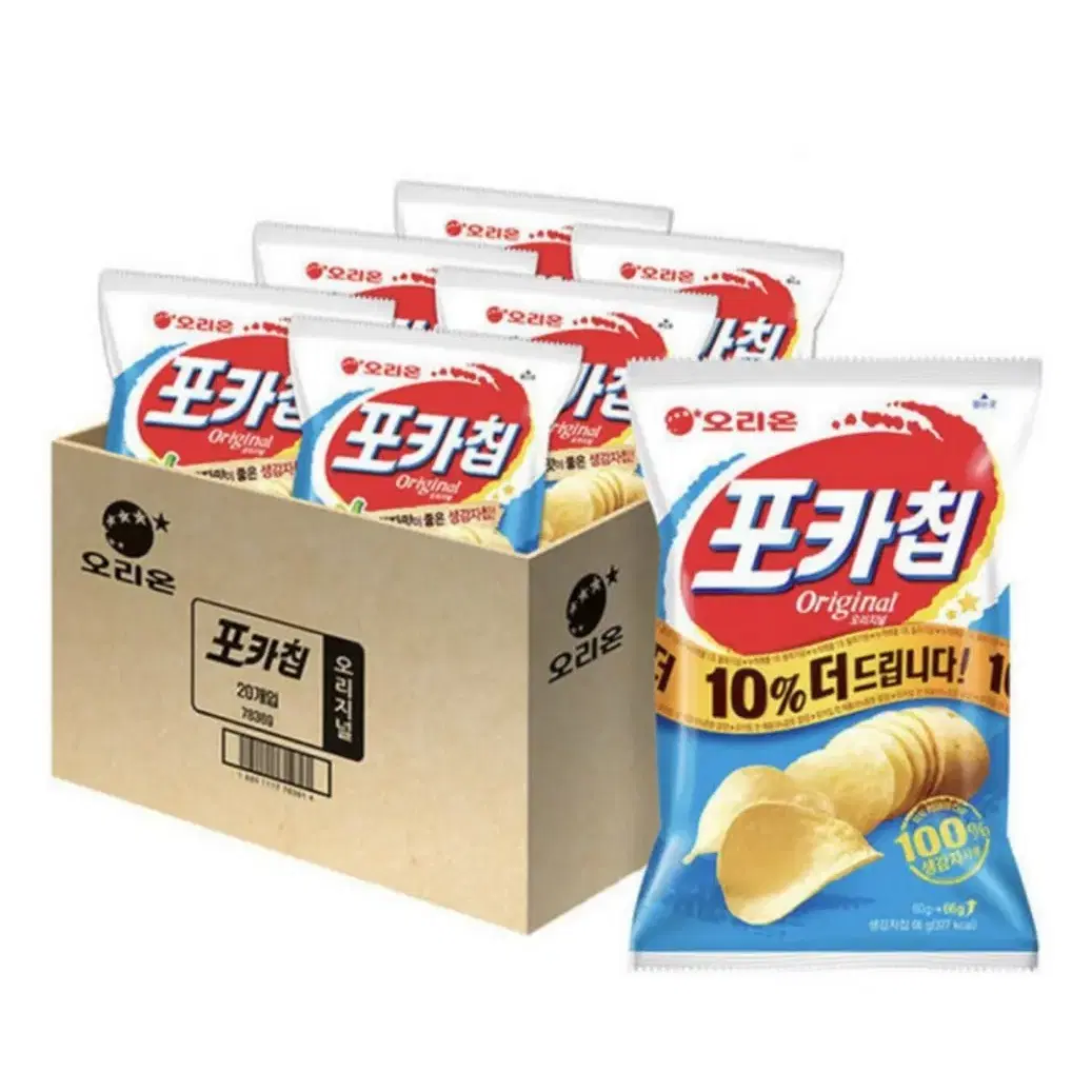 오리온 포카칩 오리지널 66g 20봉 무료배송 감자칩