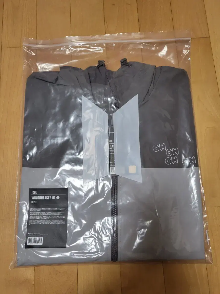 BTS pop up idol windbreaker jumper size L unused brand new