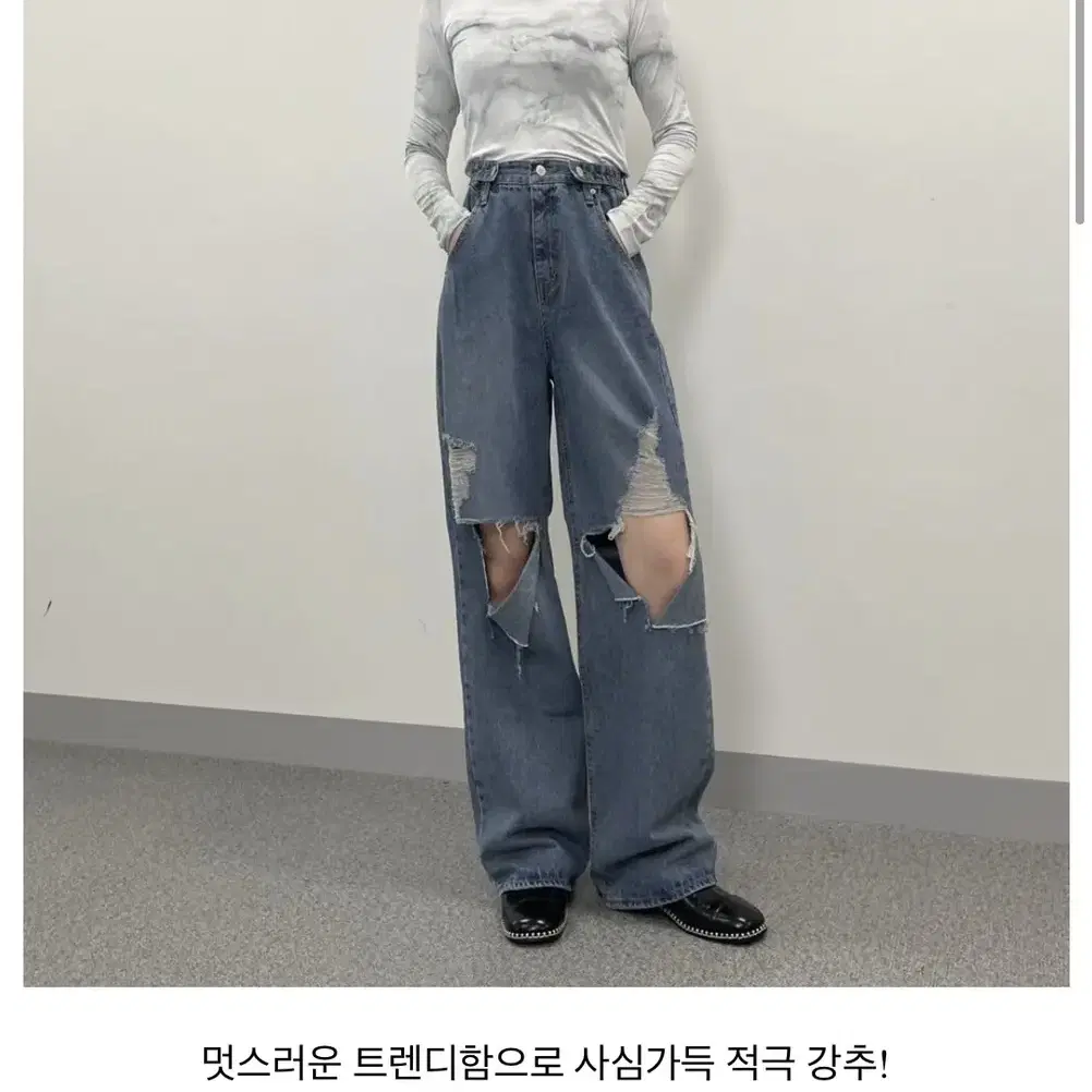 나염 마블링 목폴라