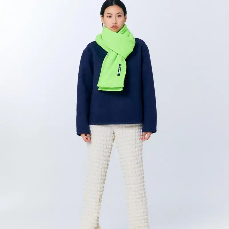 shalom fleece scarf(green)