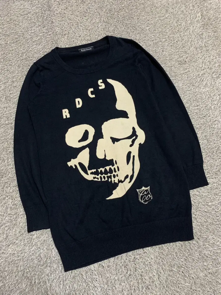 punk skullbig logo knit one piece