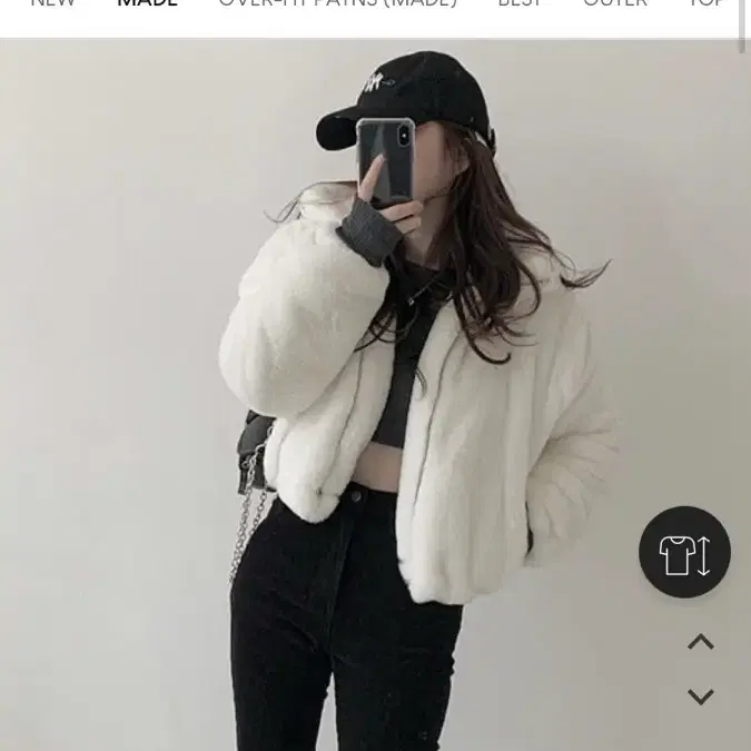 미니포에 소프트 테디 fur-jacket 아이보리