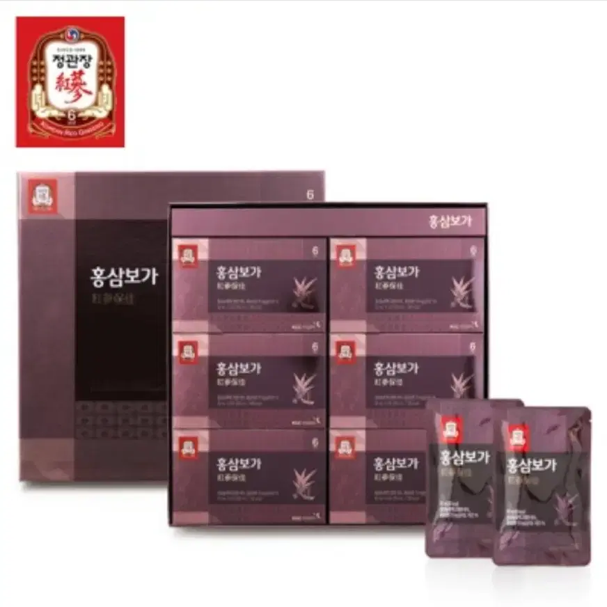 정관정 홍삼보가 50ml 30포 쇼핑백안에 있어요!