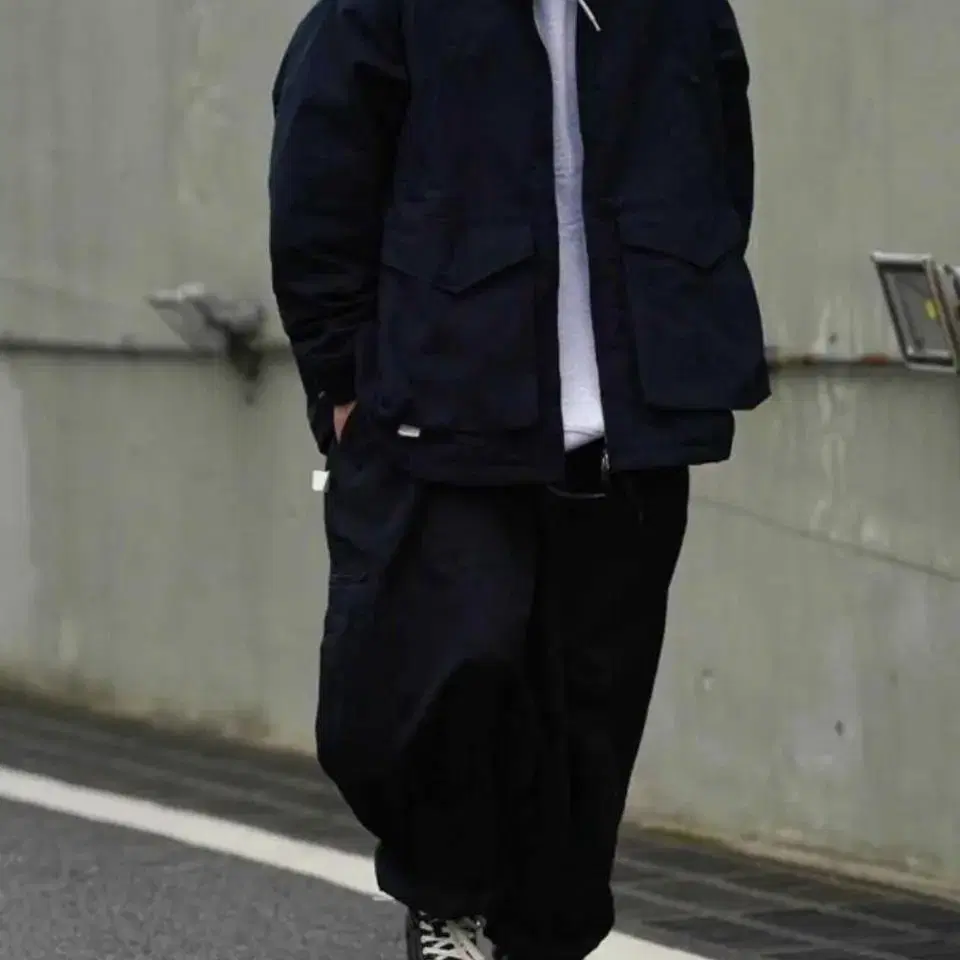 (LARGE) PIN SKTBS SUMO PANTS NAVY