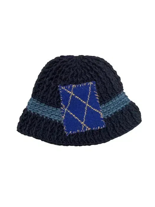 MISU A BARBE cross stripe bucket navy