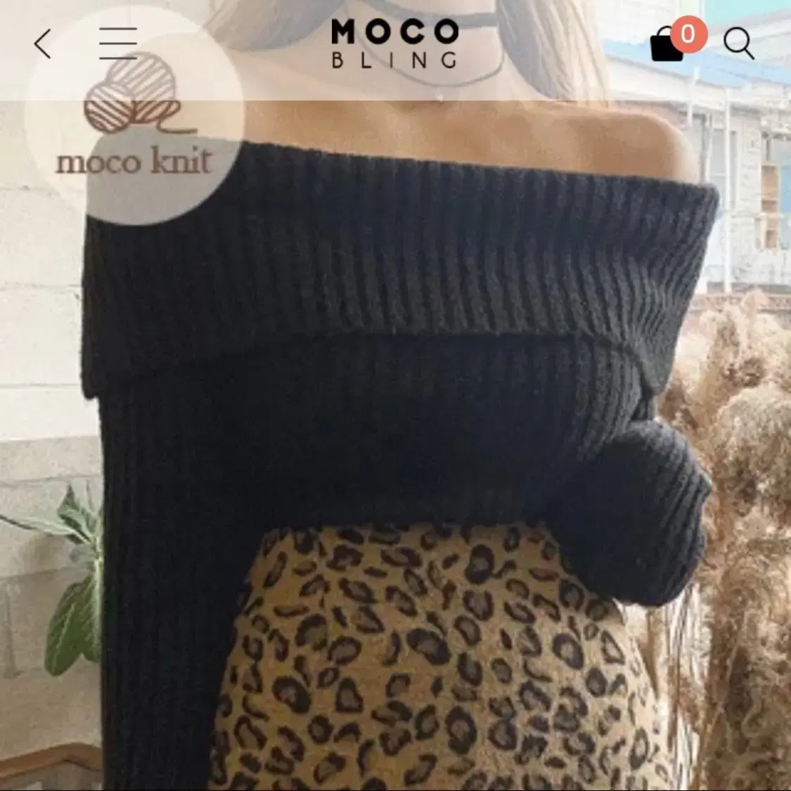  [MOCOBLING] Minyoung ST off-the-shoulder knit (price down 22)