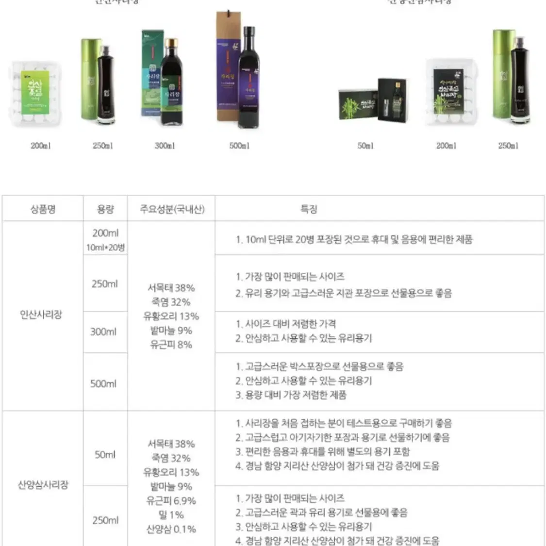 인산죽염 사리장 500ml