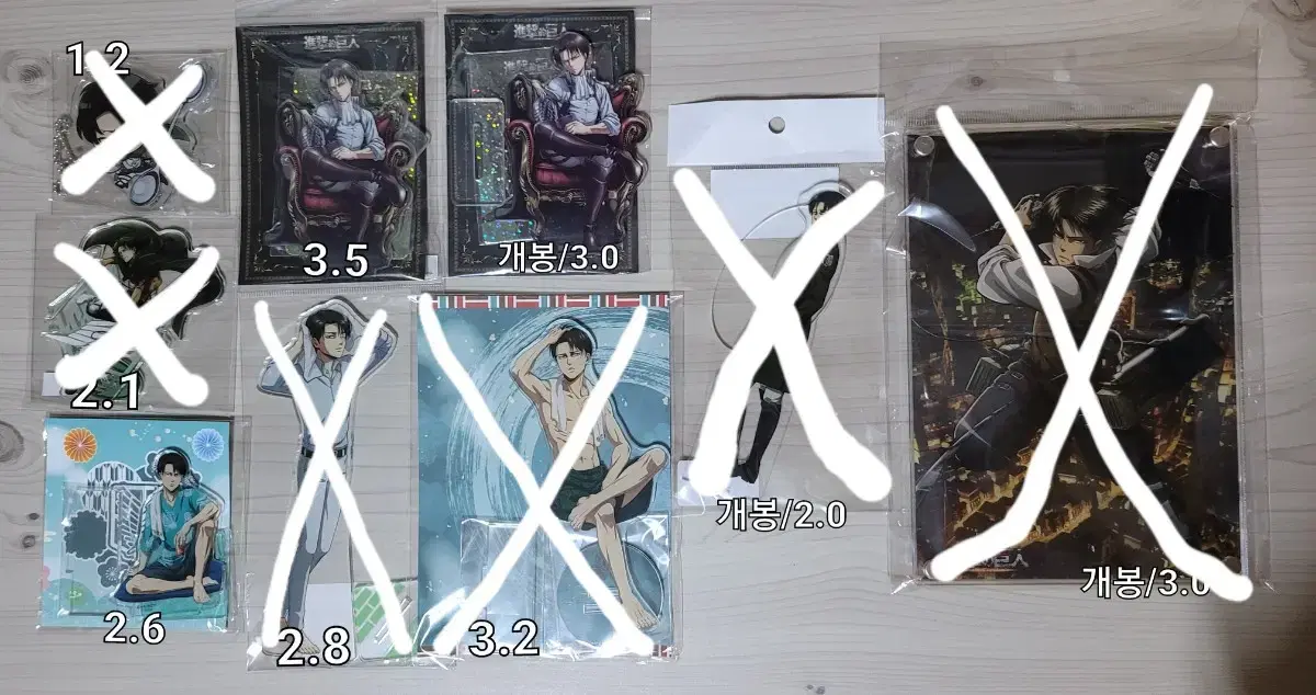 JIN Juggler Levi Rakuspa China Limited Peaceful Tsutaya Cookpad Big Acrylic Board Keyring