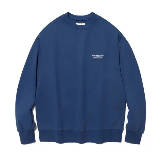 비바스튜디오 LOCATION CREWNECK 맨투맨 인디블루 M 무신사