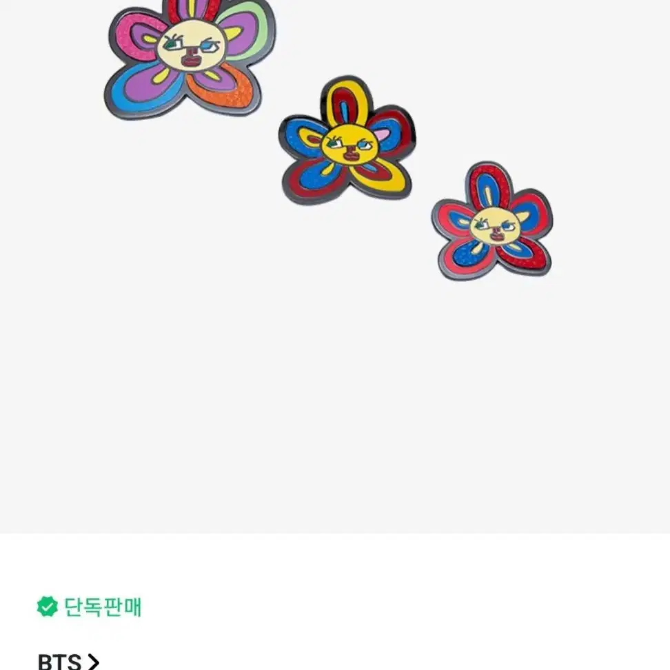 BTS 방탄소년단 V 태형 뷔 꽃 브로치 세트 Brooch Flower