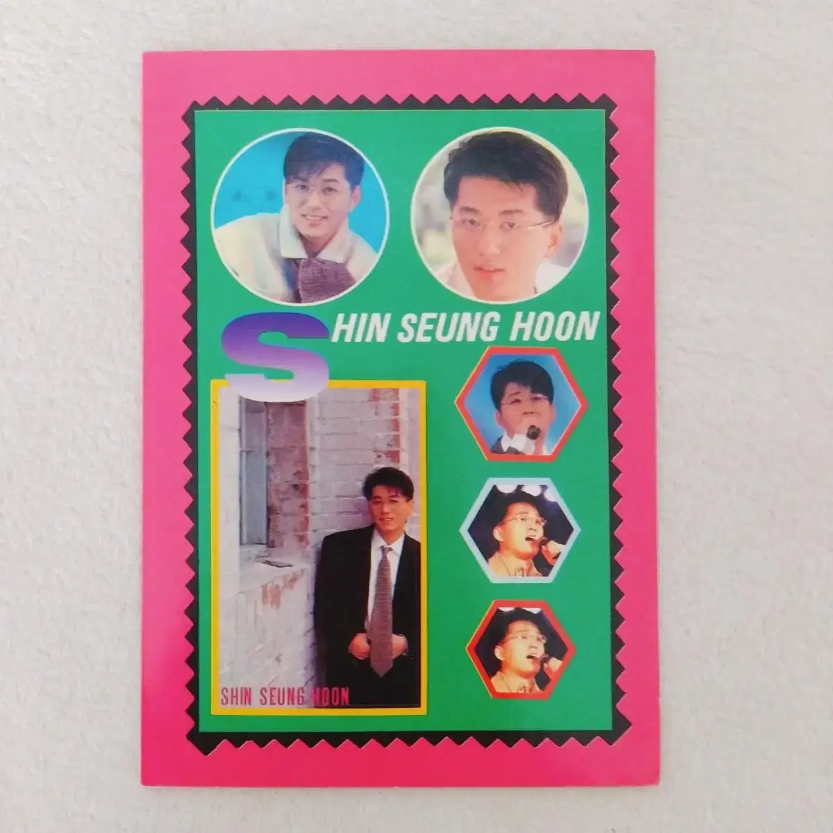 Shin Seunghun old sticker / vintage stationery star photo goods classic stationery