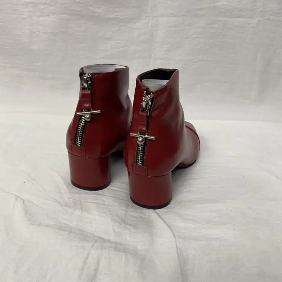 SALONDEJU -Ankle Boots Red 225