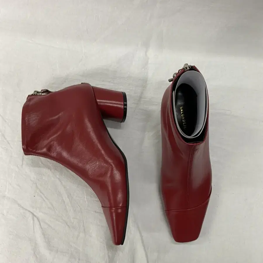 SALONDEJU -Ankle Boots Red 225