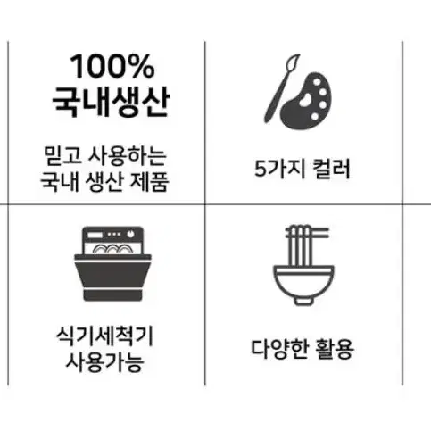 캠핑용 앞접시 손잡이 앞접시 5P 