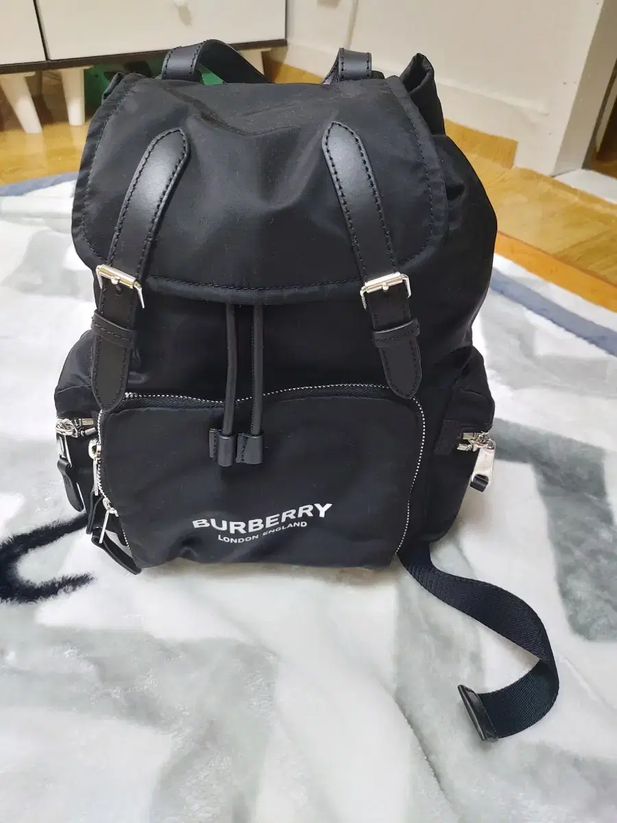 Burberry logo genuine backpack bag for sale. Condition is good.^^