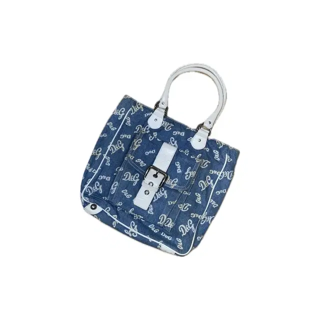 Dolce&Gabbana D&G Logo Pattern Denim Bag