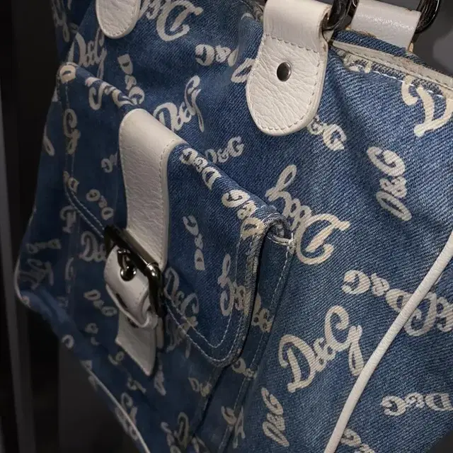 Dolce&Gabbana D&G Logo Pattern Denim Bag